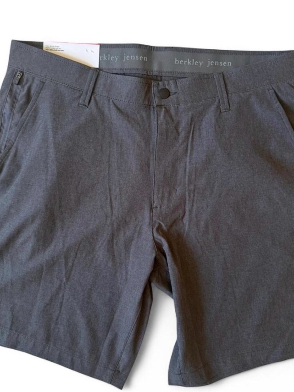 Berkley Jensen Men’s Flat Front Shorts — Charcoal size 36 waist